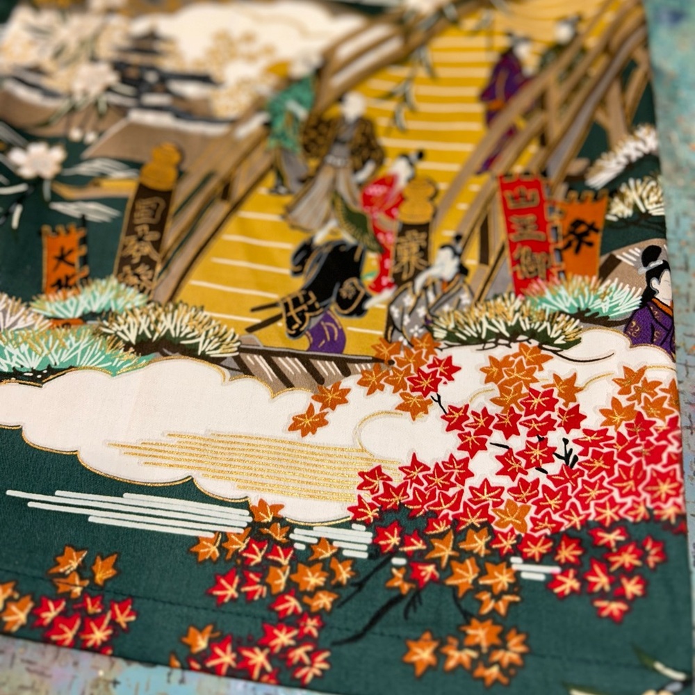 Hunter Green & Mtellic Kimono 👘 - Picture 5 of 15